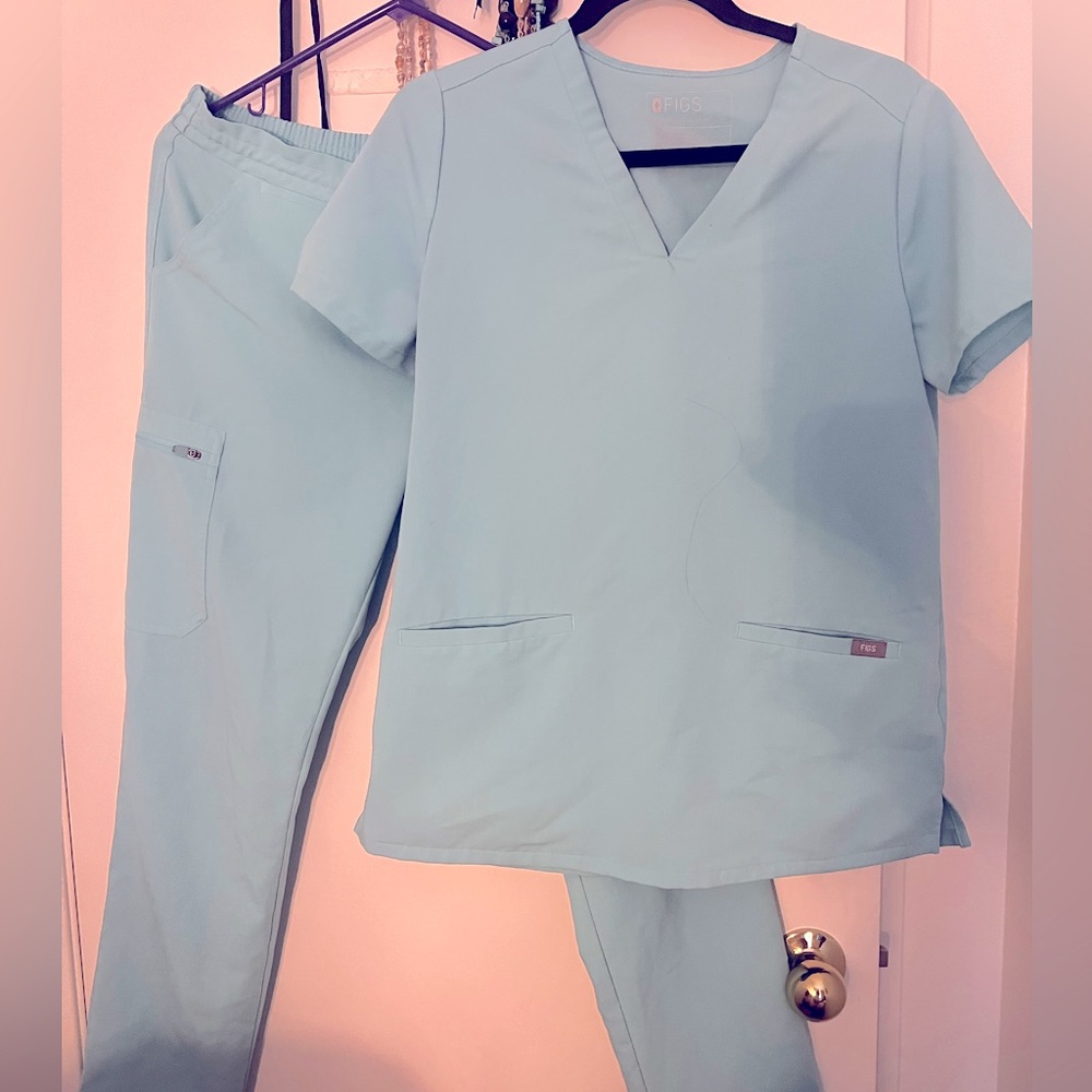 Figs womens mint green uniform small